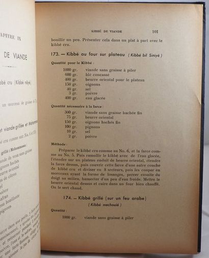 null RAYES, Georges. L'Art Culinaire Libanais. Sans lieu, ni date (1968), ni mention...
