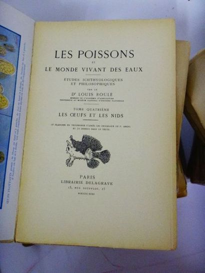 null ROULE, Louis. Les Poissons et le Monde Vivant des eaux. Paris, Delagrave. 10...
