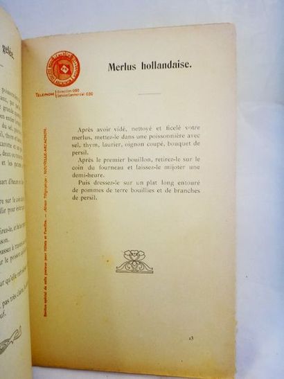 null BONTOU, Alcide. Soixante recettes de poissons. Bordeaux, édité par la Société...