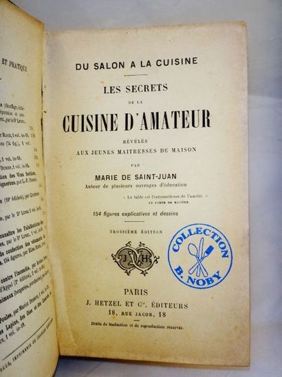 null SAINT-JUAN, Marie de. DU Salon à la Cuisine. Les Secrets de la CUISINE d'AMATEUR...