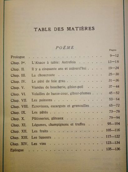 null SPETZ, Georges. L'Alsace Gourmande. Strasbourg, Revue Alsacienne, 1914. In-8...