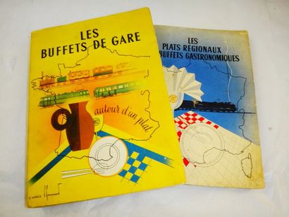null ANONYME. Les Buffets de Gare autour d'un plat. Paris, Chaix, 1954. In-8 broché,...
