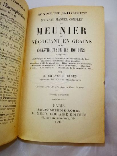 null CHRYSSOCHOÏDES, N. Nouveau Manuel complet du Meunier, du Négociant en grains...