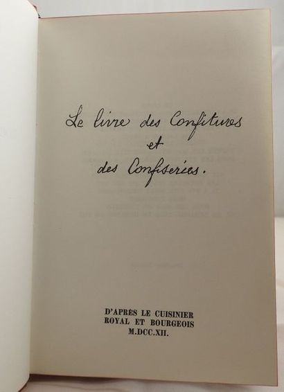 null COLLECTIF . Le Livre des Confitures Haute-Provence, Morel, 1967. In-8, reliure...