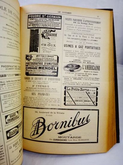 null COLLECTIF. Le GOURMET, Revue de Cuisine Pratique. Anné 1895. Paris, Collectif,...