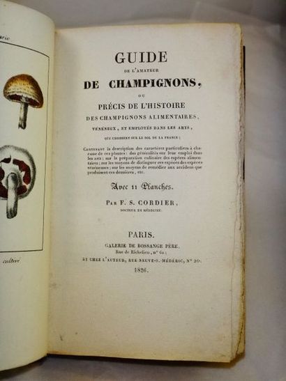 null CORDIER, François Simon. Guide de l'Amateur de Champignons ou Précis de l'Histoire...