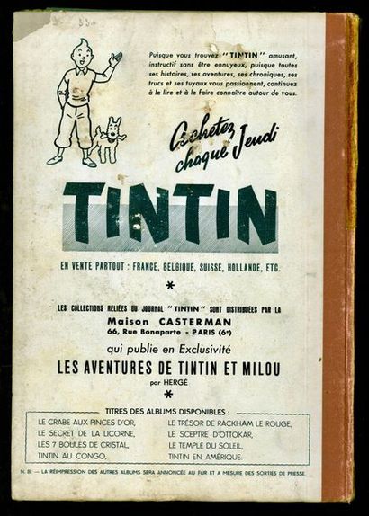null JOURNAL DE TINTIN

Reliure 3 du Journal de Tintin France, numéros 35 à 51

Bon...