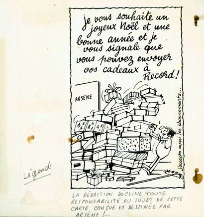 null DORVILLE Gérard

Arsene

Illustration humoristique pour le magazine Record pour...