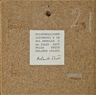 null Rolando Strati

Composition, 1977?Technique mixte sur bois, emboîtage en plexiglas,...