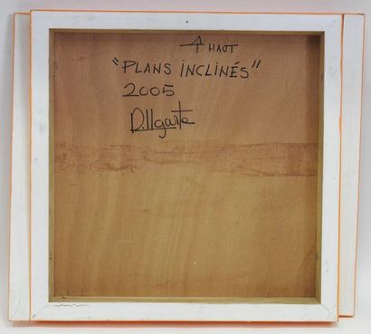 null René Ugarte (né en 1951)?« Plans inclinés », 2005?Acrylique sur toiles contrecollées...