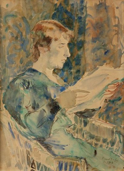 null Raoul Dufy (1877 - 1953)

Jeune femme lisant, 1905 

Aquarelle sur papier signé...