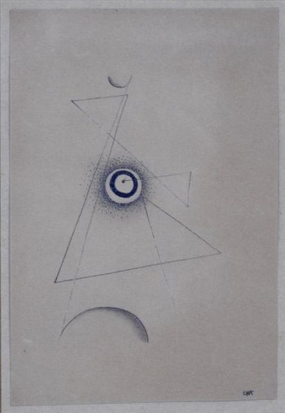 null Léon Tutundjian (1905-1968)

Composirtion, 1926

Encre sur papier brun monogrammé...