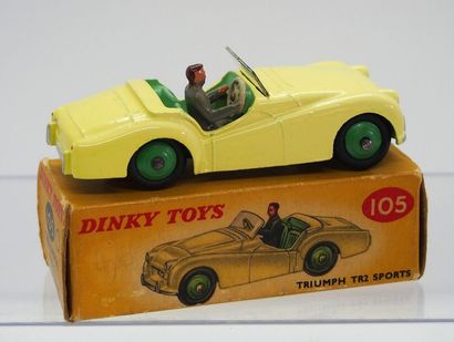 null Dinky-Toys – Gde Bretagne – métal – 1/43e (1) 



# 105 – Triumph TR2 Sports

Jaune,...