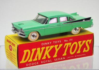 null 

Dinky-Toys – Gde Bretagne – métal – 1/43e (1) : 



# 191 – Dodge Royal sedan

Verte,...