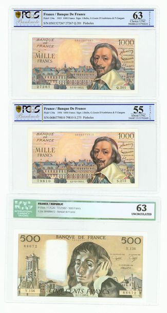 null 1000 Francs Demeter type 1942


Ensemble de 4 billets gradés entre 55 et 65...