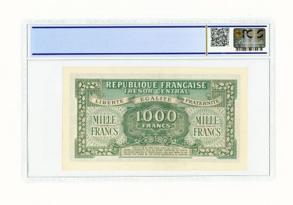null Billet du Trésor


Rare billet de 1000 Francs série 01H gradé 55 PCGS 1945