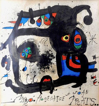 Joan Miro (1893-1983) 
Affiche de l’hommage...