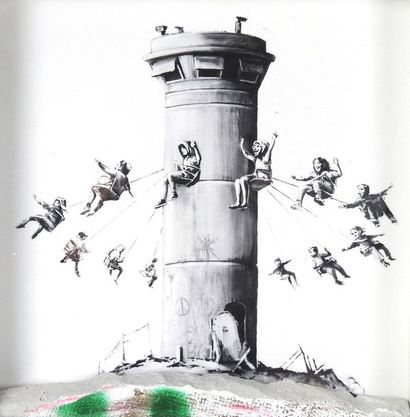 Banksy ( ne? en 1974), d'apre?s 
The Walled...