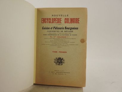 null COLOMBIÉ, Auguste. Nouvelle Encyclopédie Culinaire, Cuisine et Pâtisserie Bourgeoises,...