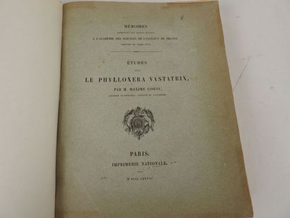 null CORNU, Maxime. Études sur le Phylloxera Vastatrix.

Paris, Impr. Nationale,...