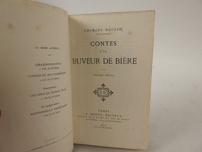 null DEULIN, Charles. Comtes d'un Buveur de Bière.

Paris, Dentu, 1873. 6ème édition....