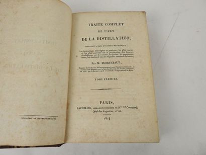 null DUBRUNFAUT, Auguste-Pierre. Traité complet de l'Art de la Distillation. 

Paris,...