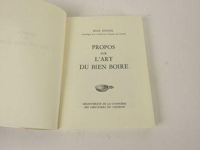 null ENGEL, René. Propos sur l'Art du Bien Boire. 

Nuits-Saint-Geroges, Bibliothèque...