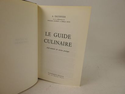 null ESCOFFIER, A. Le Guide Culinaire. Aide-mémoire de cuisine pratique.

Paris,...