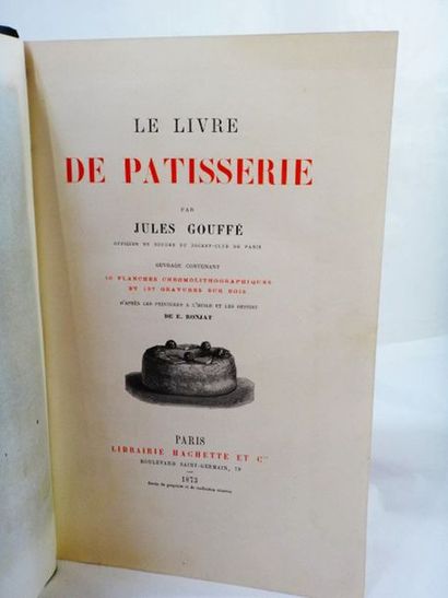 null GOUFFÉ, Jules. Le livre de la Pâtisserie.

Paris, Hachette, 1873. Volume grand...