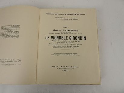 null LAFFORGUE, Germain. Le Vignoble Girondin.

Paris, Louis Larmat, 1947. In-4,...