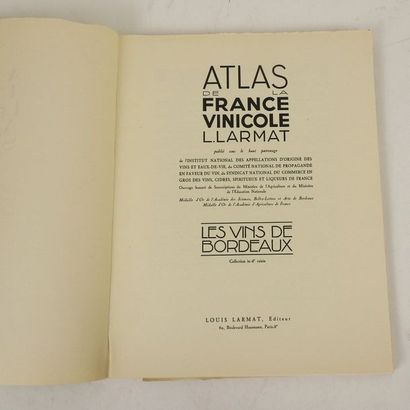 null LARMAT, Louis. Atlas de la France Vinicole - Les Vins de Bordeaux.

Paris, Larmat,...