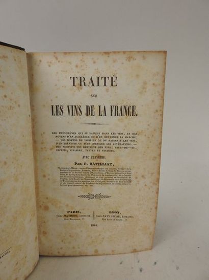 null BATILLIAT, P. Traité sur les Vins de la France. Des phénomènes qui se passent...