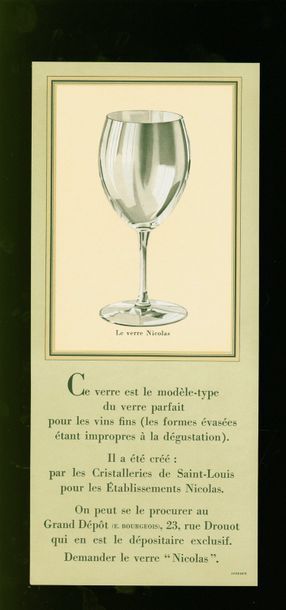 null NICOLAS (Établissements). Listes des grands Vins fins. Année 1928.

Second catalogue...