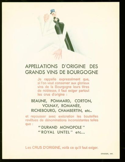 null NICOLAS (Établissements). Listes des grands vins fins. Année 1930.

Premier...