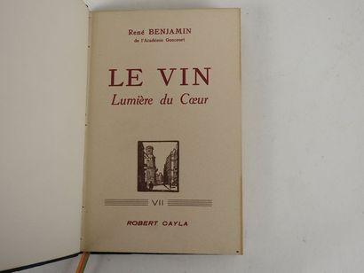 null BENJAMIN, René. Le Vin, Lumière du Cœur.

Paris, Les Amis de l'Originale, 1948....