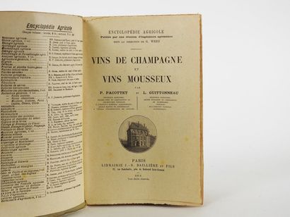 null PACOTTET, P. et GUITTONNEAU, L. Vins de Champagne et Vins Mousseux.

Paris,...