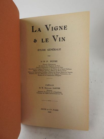 null PEYRE, le Dr. P. La Vigne et le Vin. Etude générale des Ampélidacées de la vigne...