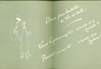 null Plaquette Nicolas "Vins de Table" 1933. 

2 feuillets. Imp. Draeger. 29 x 23...