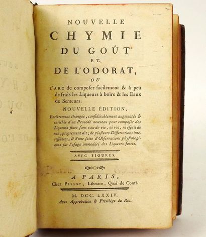 null PONCELET, Polycarpe. Nouvelle Chymie du Goût et de l'Odorat, ou l'Art de composer...