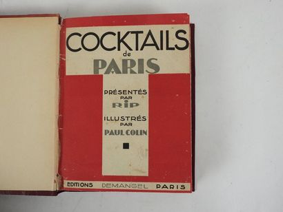 null RIP. Cocktails de Paris.

Paris, Demangel, 1929. In-8, pleine-basane bordeaux,...