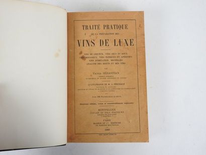 null SEBASTIEN, Victor. Traité Pratique de la Préparation des Vins de Luxe.

Montpellier,...