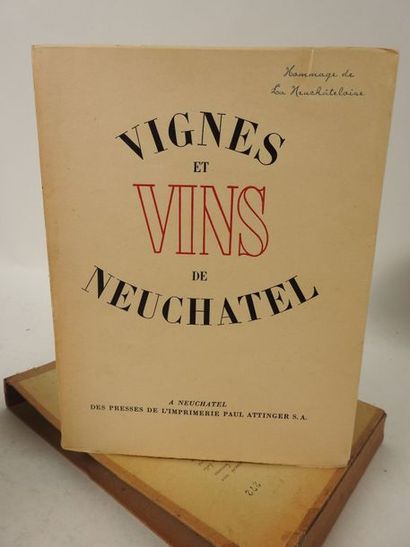 null Vignes et Vins de Neuchâtel.

Neuchatel, Paul Attinger, 1935. In-4, broché de...