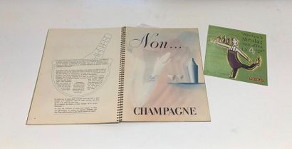null VIN. Sourire de Reims, Sourire de France.

Champagne. Draeger, 1932. In-folio,...