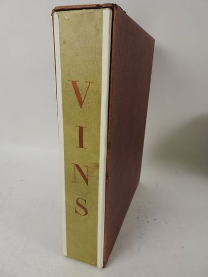 null VINS, FLEURS ET FLAMMES. 

Paris, Klein, 1953. Grand in-4, en feuilles, couverture,...