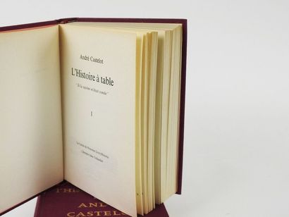 null CASTELOT, André. L'Histoire à Table. 

Paris, Plon, 1972. 2 volumes In-8 à la...