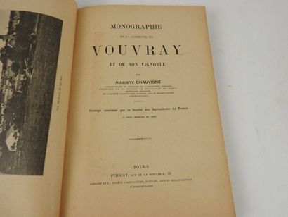 null CHAUVIGNÉ, Auguste. Monographie de la Commune de Vouvray et de son Vignoble....