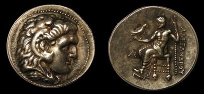 null Représentation d'une monnaie d'Alexandre le Grand.