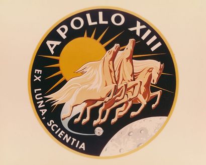 null NASA. Logo de la célèbre mission Apollo XIII qui se déroula dans une atmosphère...