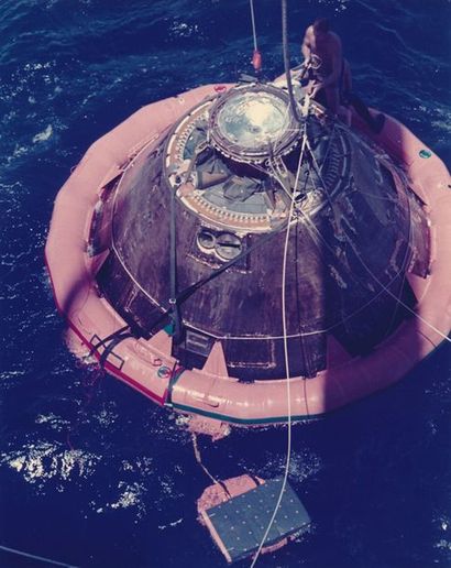 null Nasa. Mission Apollo. La capsule du module de commande de la mission Apollo...