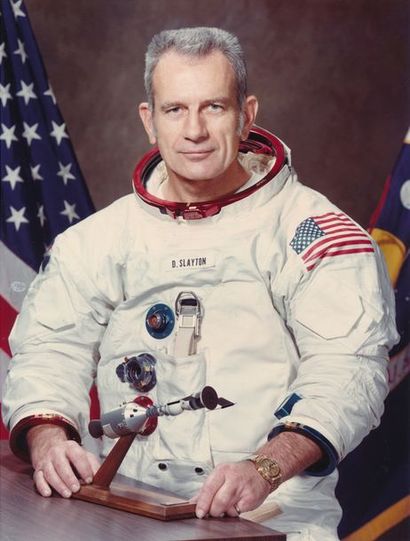 null NASA. Portrait de l'astronaute Donald K. Slayton, vétéran de la conquête spatiale...
